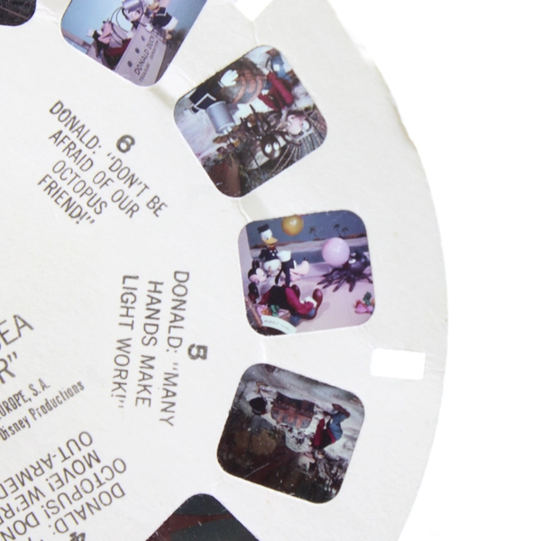 Vintage 1953 Sawyer's View Master DX2 Donald Duck In Deep Sea Diver