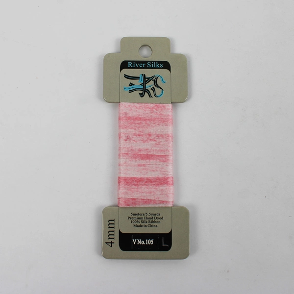 Lot of 3 New 100% SILK RIBBON, 4mm Each,  Assorted Colors