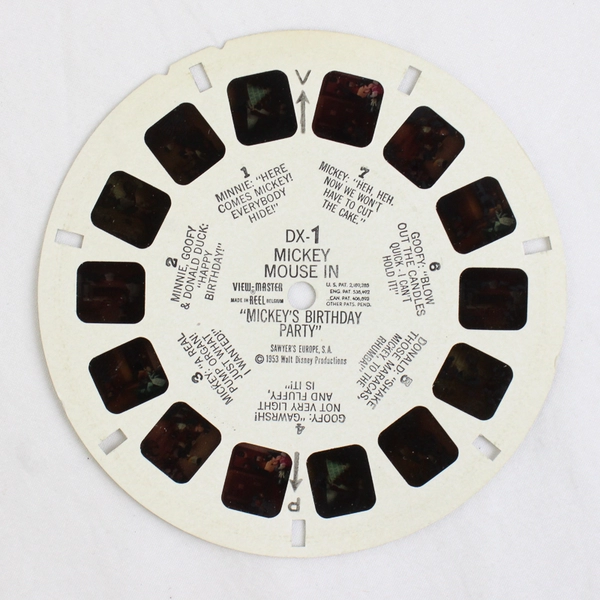 View-Master Disney's Mickey Mouse In Mickey's Birthday Party RP 1045 Reel