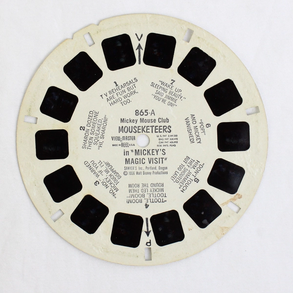  View Master 865A Mickey Mouse Club Mouseketeers, 1956 Reel