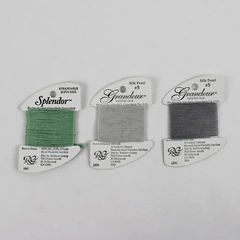 New Lot of 3 Silk Threads for Needlepoint & Cross Stitch, 8-10 yds. Each