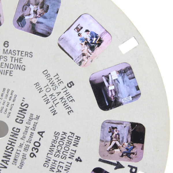 Vintage View-Master Reel Rin-Tin-Tin Vanishing Guns 930A
