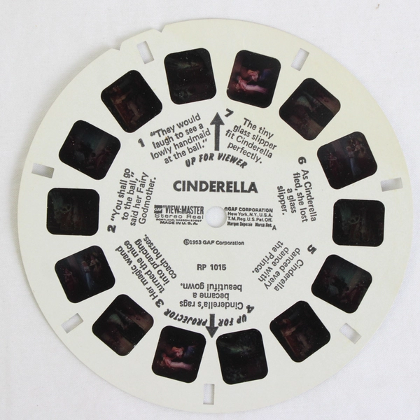 Vintage View-Master Reel RP-1015 Cinderella 1953