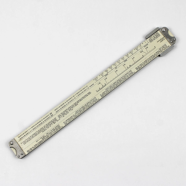 Vintage Pickett Metal Slide Rule N 902 White
