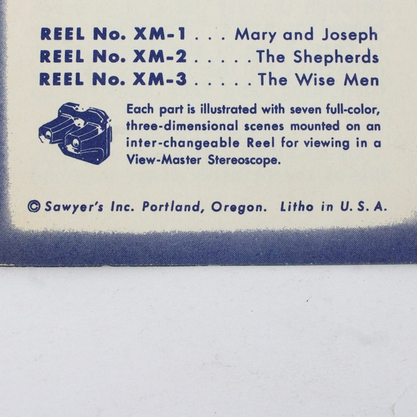 Vintage View Master Christmas Story Part 3 The Wise Men Booklet
