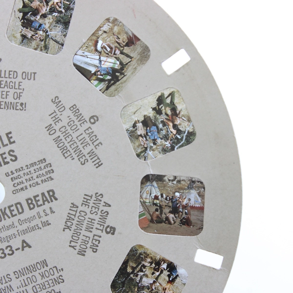 Vintage View Master Brave Eagle Challenges Chief Crooked Bear Reel 1956 933A