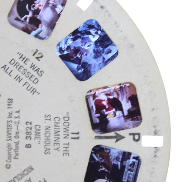 Vintage View Master Night Before Christmas Down The Chimney Reel 1958 B3822