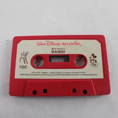 Walt Disney Productions Storyteller Bambi Red Cassette Tape ONLY