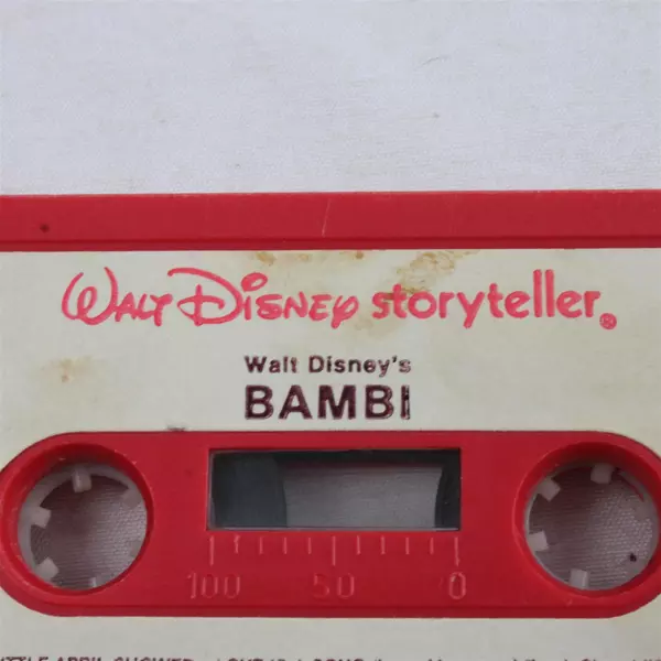 Walt Disney Productions Storyteller Bambi Red Cassette Tape ONLY