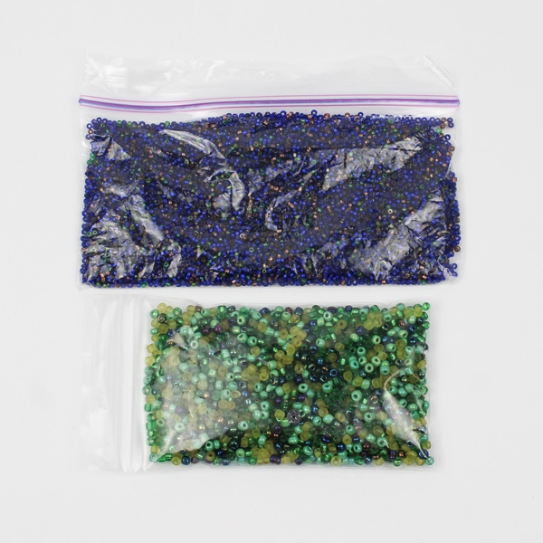 Lot of 13 Packs Unbranded Small Plastic and Glass Beads Multiple Shapes/Colors