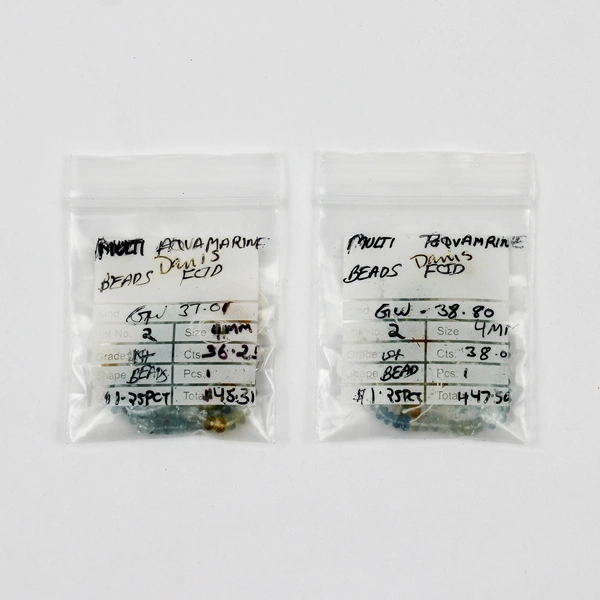 Lot of 13 Packs Unbranded Small Plastic and Glass Beads Multiple Shapes/Colors