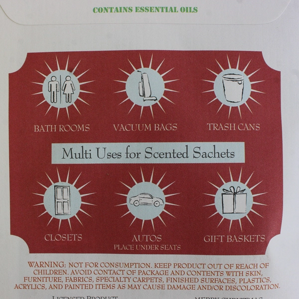 Fresh Scents Sachets by The Willowbrook Co. Pkg of 2 6.10"x4.8"