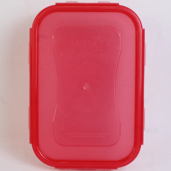 Set of 2 Lock & Lock 1.2 L Food Storage Containers Red Lids
