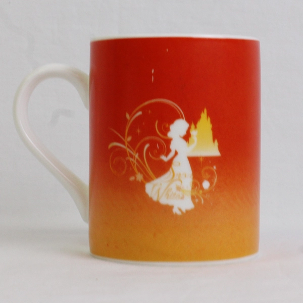 Disney Mug Snow White with Orange and Red Background Small