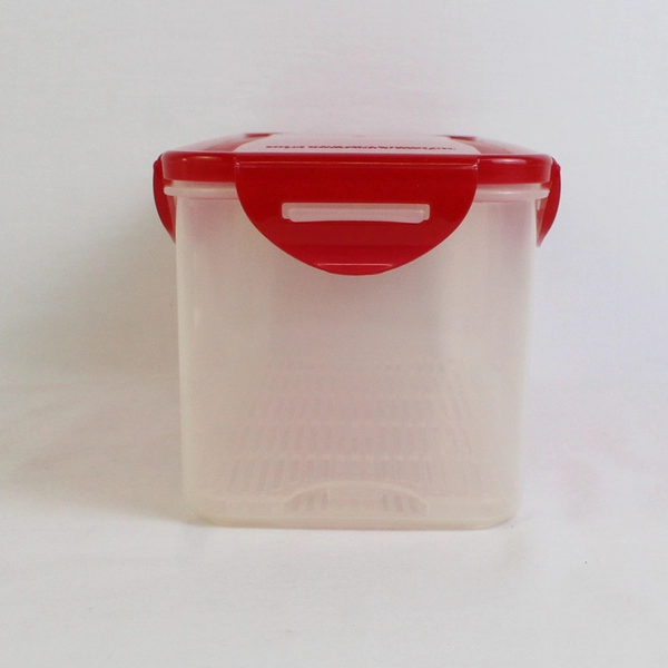 Lock & Lock 3.4 L Produce Saver Food Storage Container Red Lid