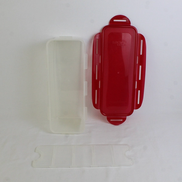 Lock & Lock 3.4 L Produce Saver Food Storage Container Red Lid