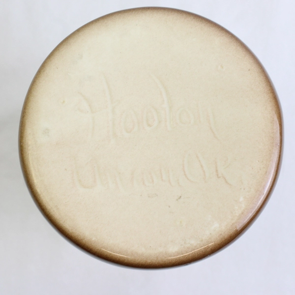 C. Hooton Handmade and Painted Floral Ceramic Glazed Milk Bottle