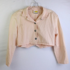 Surf and Turf California Women's M Pink Ombre Cutout Back Jacket 1980's