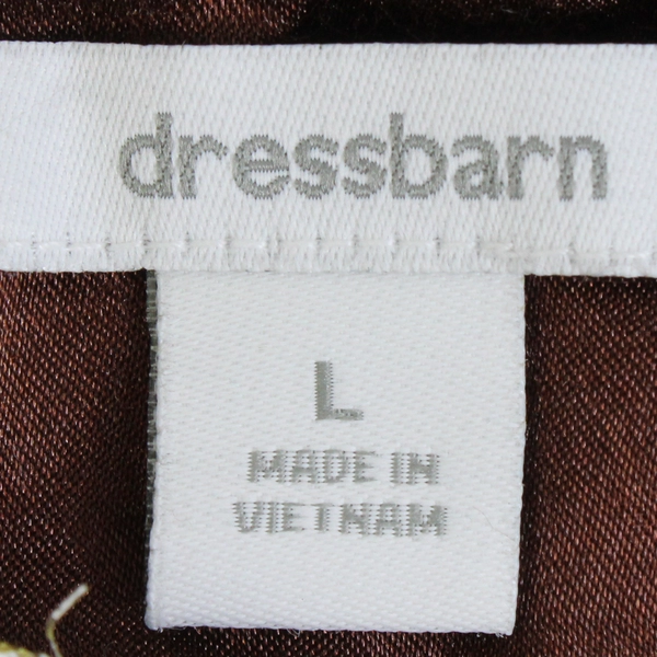 Dressbarn Women's L Sleeveless Tank Top Multicolor Brown Paisley/Floral