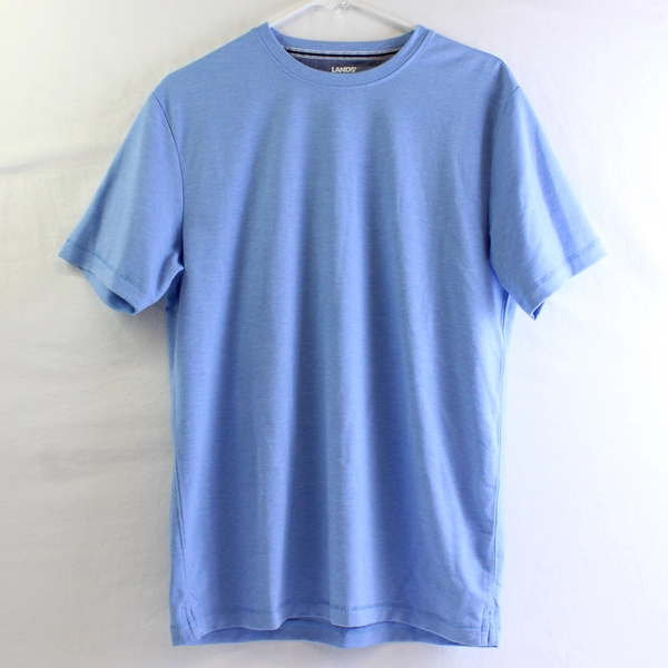 Lands' End Light Blue Short Sleeve Crew Neck T-Shirt Men's Size Small