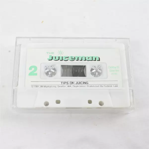The Juiceman Pro Juicer Tips on Juicing Cassette Tape 1991 Vintage Collectible