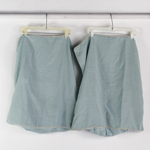 Lot Of 2 Matching Hallmart Solid Blue Square Pillow Shams 26.5" x 25.5"