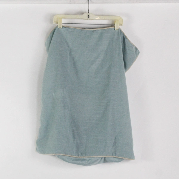 Lot Of 2 Matching Hallmart Solid Blue Square Pillow Shams 26.5" x 25.5"