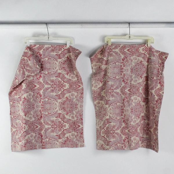 Lot Of 2 Matching Pottery Barn Pink/Cream Floral Standard Pillow Shams 25" x 30"