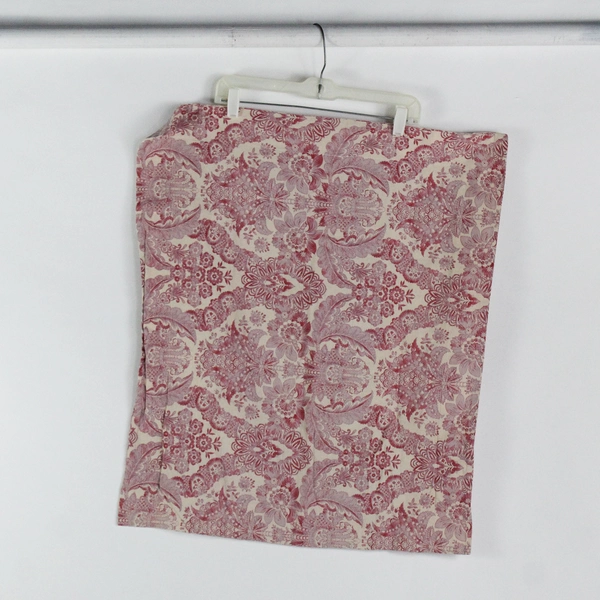 Lot Of 2 Matching Pottery Barn Pink/Cream Floral Standard Pillow Shams 25" x 30"