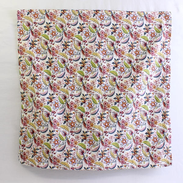 Matching Unbranded Multicolor Floral Square Pillow Sham 22" x 22"