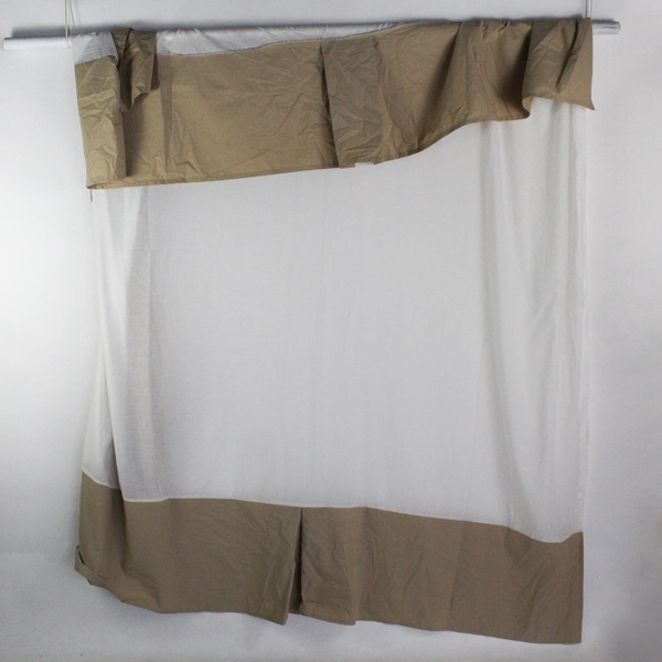 Target Home Solid Beige Color Bed Skirt Cotton/Polyester Queen Size