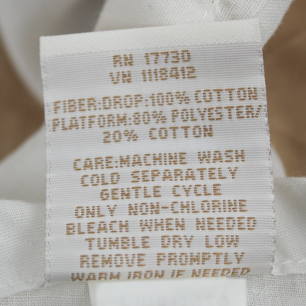 Target Home Solid Beige Color Bed Skirt Cotton/Polyester Queen Size