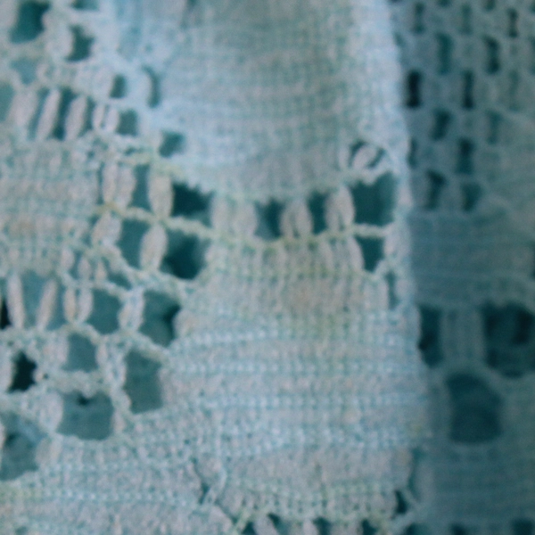 Vintage Ruffle Laces Fancy Trim Selection Blue Lace FLAWED