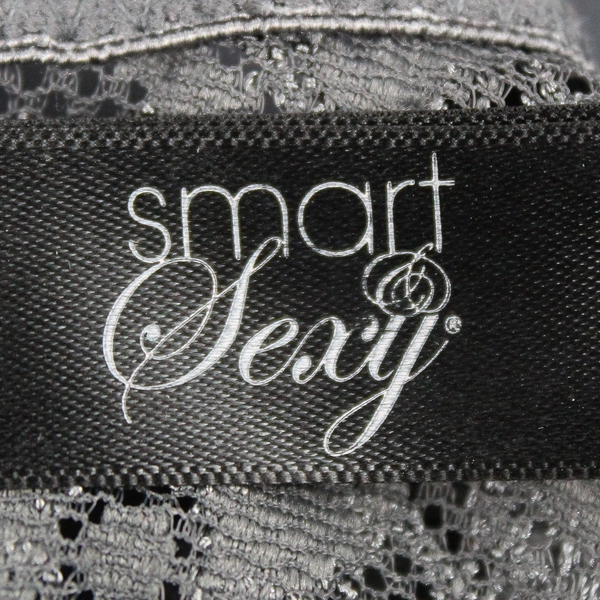 Smart & Sexy Gray Lacy Padded Underwired Bra Women's 38B