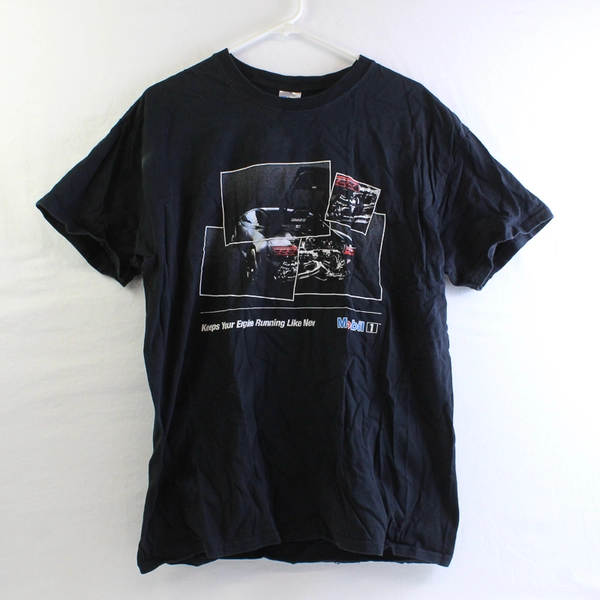 Lot of 2 Gildan Car-Themed Black Cotton T-Shirts Men's Size Large