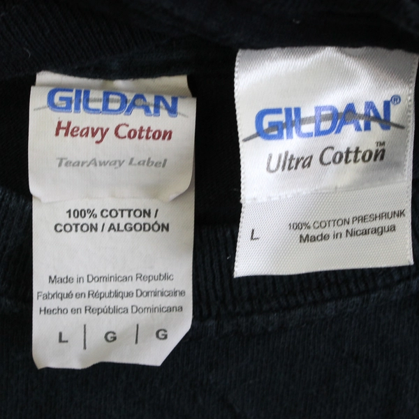 Lot of 2 Gildan Car-Themed Black Cotton T-Shirts Men's Size Large