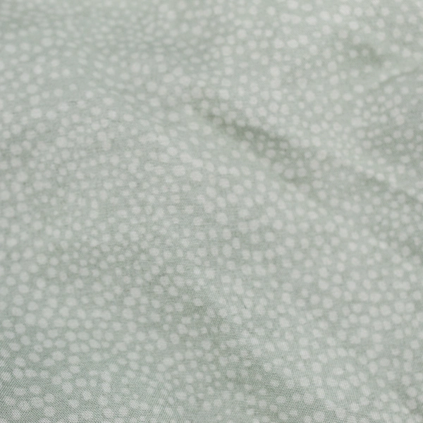 Perry Ellis Portfolio Green Spotted Fitted Sheet Queen Size 100% Polyester