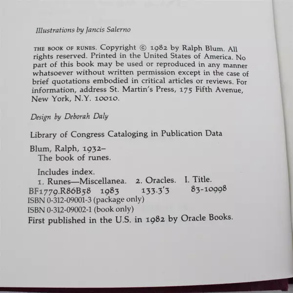 Set of 25 Engraved Runes Divination Tool & The Book of Runes Ralph Blum