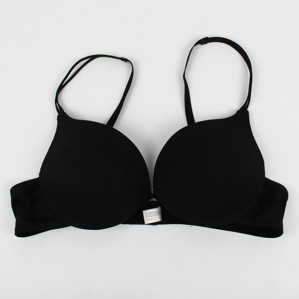 Elena Intimates Solid Black Padded Underwired Push Up Bra Women's 38B