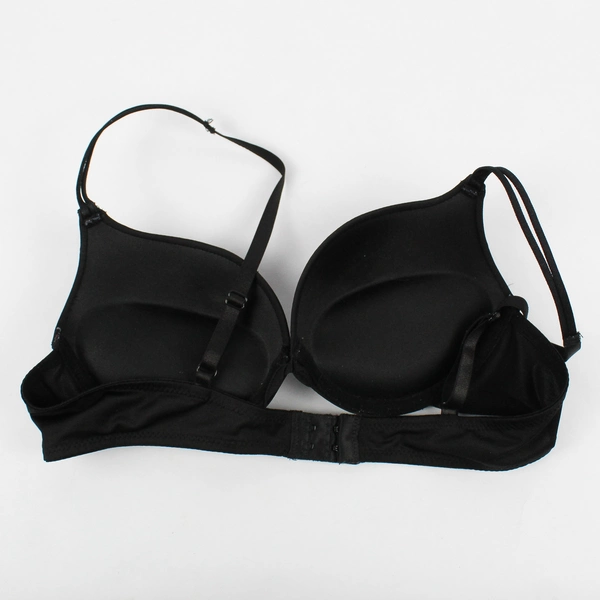 Elena Intimates Solid Black Padded Underwired Push Up Bra Women's 38B