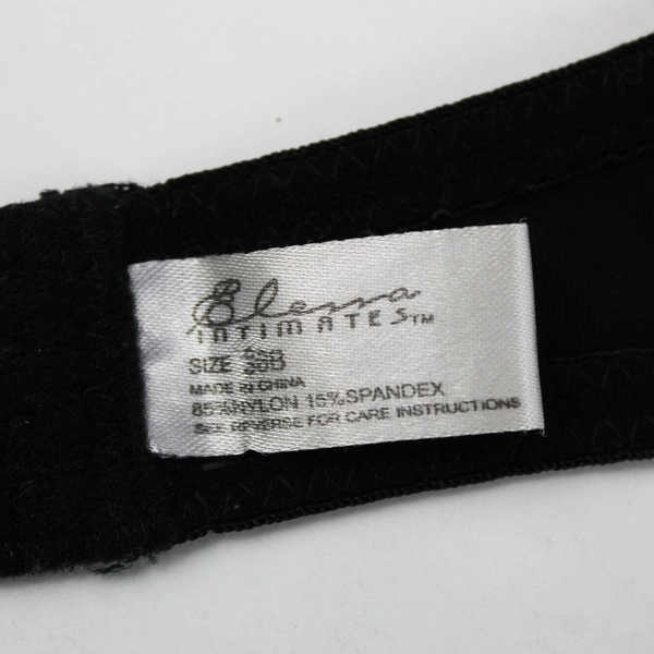 Elena Intimates Solid Black Padded Underwired Push Up Bra Women's 38B