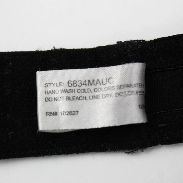 Elena Intimates Solid Black Padded Underwired Push Up Bra Women's 38B