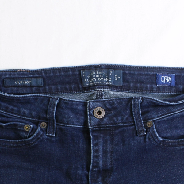 Lucky Brand Dark Wash Lolita Boot Low-Rise Jeans Women's 2/26