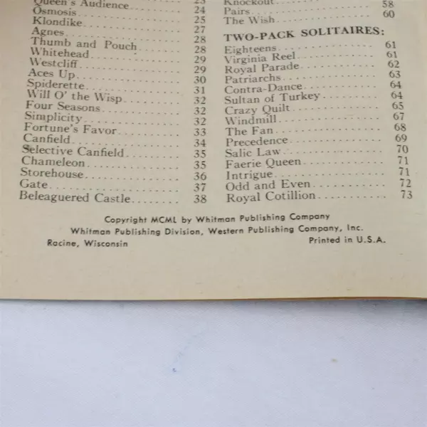 Bicycle Playing Cards Sealed & 150 Ways to Play Solitaire Paperback 