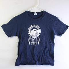 Port & Company Confederate Tribes of Grande Rhonde Navy T-Shirt Youth Small