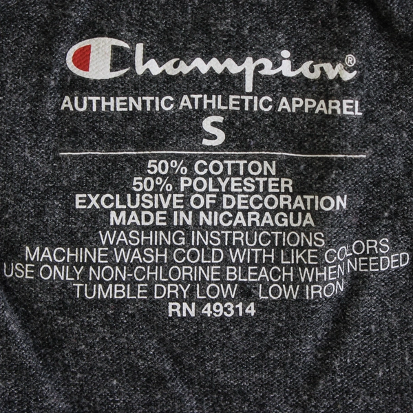 Champion Air Force Baseball Charcoal Gray T-Shirt Men's Size Small