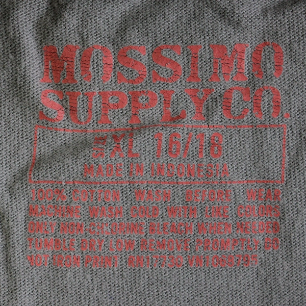 Mossimo Supply Co. Gray Music-Themed Cotton Graphic T-Shirt Youth Size XL 16/18