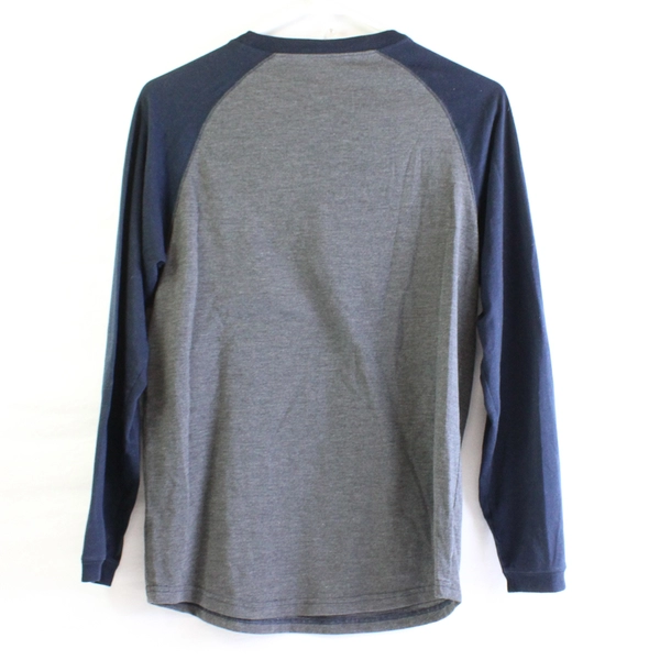 Old Navy Gray and Blue Long-Sleeve Pajama Shirt Youth's XL 14