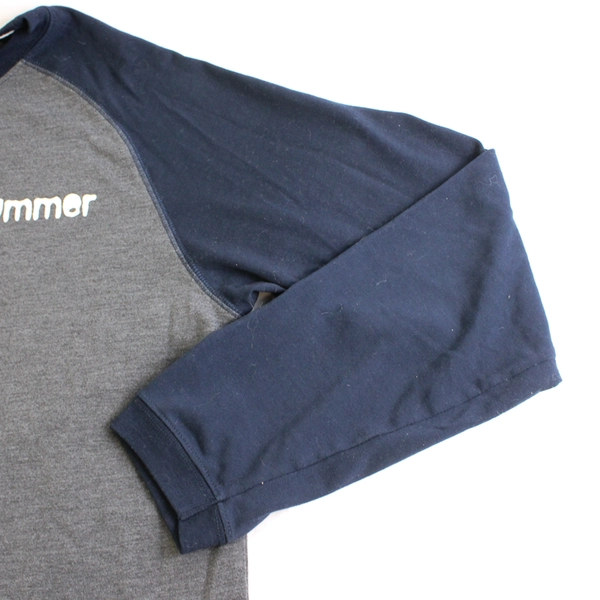 Old Navy Gray and Blue Long-Sleeve Pajama Shirt Youth's XL 14