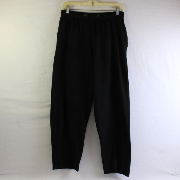 X Game Time Black Sweatpants Women's Size Medium FLAWED
